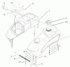 Toro 74401 (17-44ZX) - 17-44ZX TimeCutter ZX Riding Mower, 2003 (230000001-230999999) Listas de piezas de repuesto y dibujos FUEL TANK ASSEMBLY