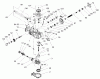 Toro 74401 (17-44ZX) - 17-44ZX TimeCutter ZX Riding Mower, 2003 (230000001-230999999) Listas de piezas de repuesto y dibujos LH HYDRO TRANSAXLE ASSEMBLY NO. 107-1709