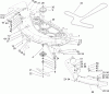 Toro 74401 (17-44ZX) - 17-44ZX TimeCutter ZX Riding Mower, 2004 (240000001-240999999) Listas de piezas de repuesto y dibujos 44IN DECK ASSEMBLY