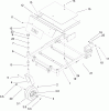Toro 74401 (17-44ZX) - 17-44ZX TimeCutter ZX Riding Mower, 2004 (240000001-240999999) Listas de piezas de repuesto y dibujos FRONT FRAME ASSEMBLY