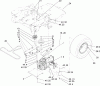 Toro 74401 (17-44ZX) - 17-44ZX TimeCutter ZX Riding Mower, 2004 (240000001-240999999) Listas de piezas de repuesto y dibujos HYDRO AND BELT DRIVE ASSEMBLY