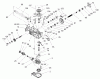 Toro 74401 (17-44ZX) - 17-44ZX TimeCutter ZX Riding Mower, 2004 (240000001-240999999) Listas de piezas de repuesto y dibujos LH HYDRO TRANSAXLE ASSEMBLY NO. 107-1709