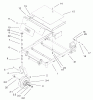 Toro 74401 (Z17-44) - Z17-44 TimeCutter Z Riding Mower, 2002 (220000001-220999999) Spareparts FRONT FRAME ASSEMBLY