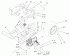 Toro 74401 (Z17-44) - Z17-44 TimeCutter Z Riding Mower, 2002 (220000001-220999999) Listas de piezas de repuesto y dibujos HYDRO AND BELT DRIVE ASSEMBLY