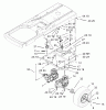 Toro 74402 (14-38Z) - 14-38Z TimeCutter Z Riding Mower, 2003 (230000001-230999999) Listas de piezas de repuesto y dibujos HYDRO AND BELT DRIVE ASSEMBLY