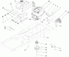 Toro 74402 (Z380) - TimeCutter Z380 Riding Mower, 2005 (250000001-250999999) Listas de piezas de repuesto y dibujos ENGINE ASSEMBLY