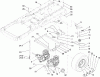 Toro 74403 (Z420) - TimeCutter Z420 Riding Mower, 2005 (250000001-250999999) Listas de piezas de repuesto y dibujos HYDRO AND BELT DRIVE ASSEMBLY