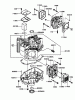 Toro 74405 (18-52ZX) - 18-52ZX TimeCutter ZX Riding Mower, 2003 (230000001-230999999) Listas de piezas de repuesto y dibujos CYLINDER / CRANKCASE ASSEMBLY KAWASAKI FH531V-AS11