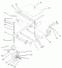 Toro 74405 (18-52ZX) - 18-52ZX TimeCutter ZX Riding Mower, 2003 (230000001-230999999) Listas de piezas de repuesto y dibujos FRONT FRAME ASSEMBLY