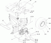Toro 74405 (18-52ZX) - 18-52ZX TimeCutter ZX Riding Mower, 2004 (240000001-240999999) Listas de piezas de repuesto y dibujos HYDRO AND BELT DRIVE ASSEMBLY