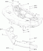 Toro 74406 (ZX440) - TimeCutter ZX440 Riding Mower, 2005 (250000001-250999999) Listas de piezas de repuesto y dibujos 44IN DECK BAFFLE ASSEMBLY