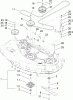 Toro 74406 (ZX440) - TimeCutter ZX440 Riding Mower, 2005 (250000001-250999999) Listas de piezas de repuesto y dibujos 44IN DECK BELT DRIVE ASSEMBLY