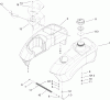 Toro 74406 (ZX440) - TimeCutter ZX440 Riding Mower, 2006 (260000001-260000240) Listas de piezas de repuesto y dibujos FUEL TANK AND CONTROL POD ASSEMBLY