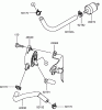 Toro 74406 (ZX440) - TimeCutter ZX440 Riding Mower, 2006 (260000001-260000240) Listas de piezas de repuesto y dibujos FUEL TANK AND FUEL VALVE ASSEMBLY KAWASAKI FH541V-BS50-R