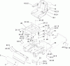 Toro 74406 (ZX440) - TimeCutter ZX440 Riding Mower, 2006 (260000001-260000240) Spareparts MAIN FRAME ASSEMBLY