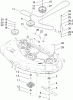 Toro 74406 (ZX440) - TimeCutter ZX440 Riding Mower, 2007 (270000001-270999999) Listas de piezas de repuesto y dibujos 44IN DECK BELT DRIVE ASSEMBLY
