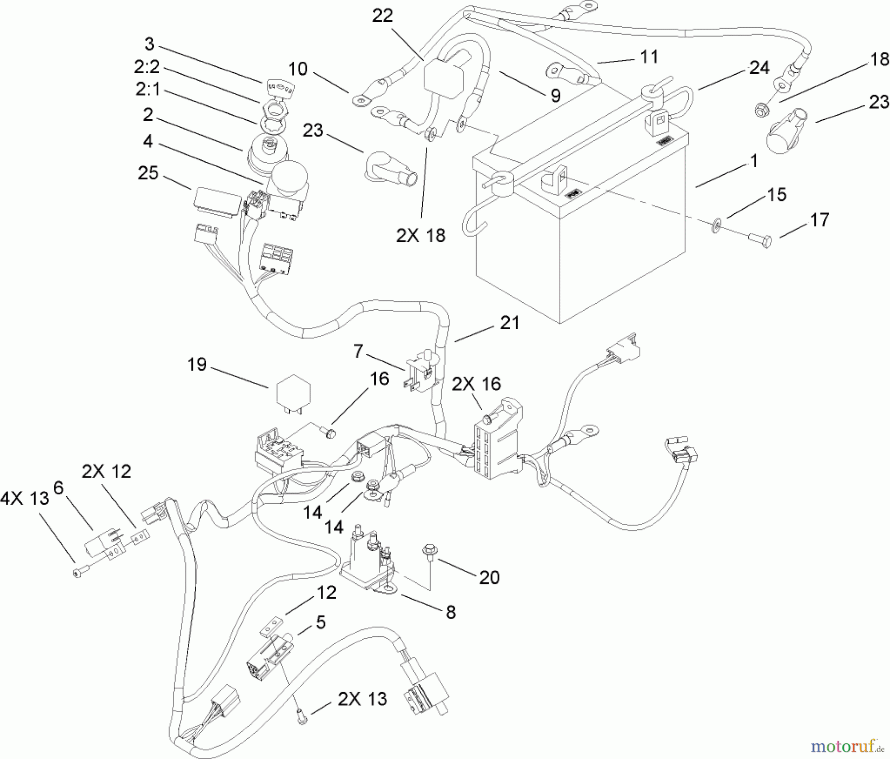  Toro Neu Mowers, Zero-Turn 74406 (ZX440) - Toro TimeCutter ZX440 Riding Mower, 2008 (280000001-280999999) ELECTRICAL ASSEMBLY
