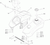 Toro 74406 (ZX440) - TimeCutter ZX440 Riding Mower, 2008 (280000001-280999999) Pièces détachées FUEL TANK AND CONTROL POD ASSEMBLY