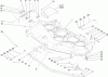 Toro 74407 (ZX525) - TimeCutter ZX525 Riding Mower, 2005 (250000001-250999999) Listas de piezas de repuesto y dibujos DECK ASSEMBLY