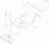 Toro 74407 (ZX525) - TimeCutter ZX525 Riding Mower, 2005 (250000001-250999999) Pièces détachées FRAME AND CASTER ASSEMBLY