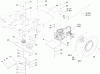 Toro 74407 (ZX525) - TimeCutter ZX525 Riding Mower, 2005 (250000001-250999999) Listas de piezas de repuesto y dibujos HYDRO AND BELT DRIVE ASSEMBLY