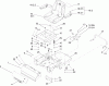 Toro 74407 (ZX525) - TimeCutter ZX525 Riding Mower, 2005 (250000001-250999999) Listas de piezas de repuesto y dibujos SEAT AND REAR FRAME ASSEMBLY