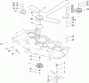 Toro 74407 (ZX525) - TimeCutter ZX525 Riding Mower, 2007 (270000001-270999999) Pièces détachées 52IN DECK BELT DRIVE ASSEMBLY
