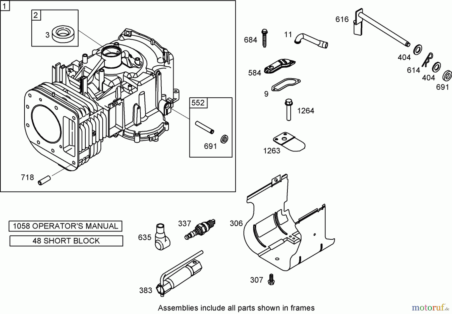 Toro Neu Mowers, Zero-Turn 74420 (Z420) - Toro TimeCutter Z420 Riding Mower, 2007 (270000001-270999999) CYLINDER ASSEMBLY BRIGGS AND STRATTON 31P777-0125-E1