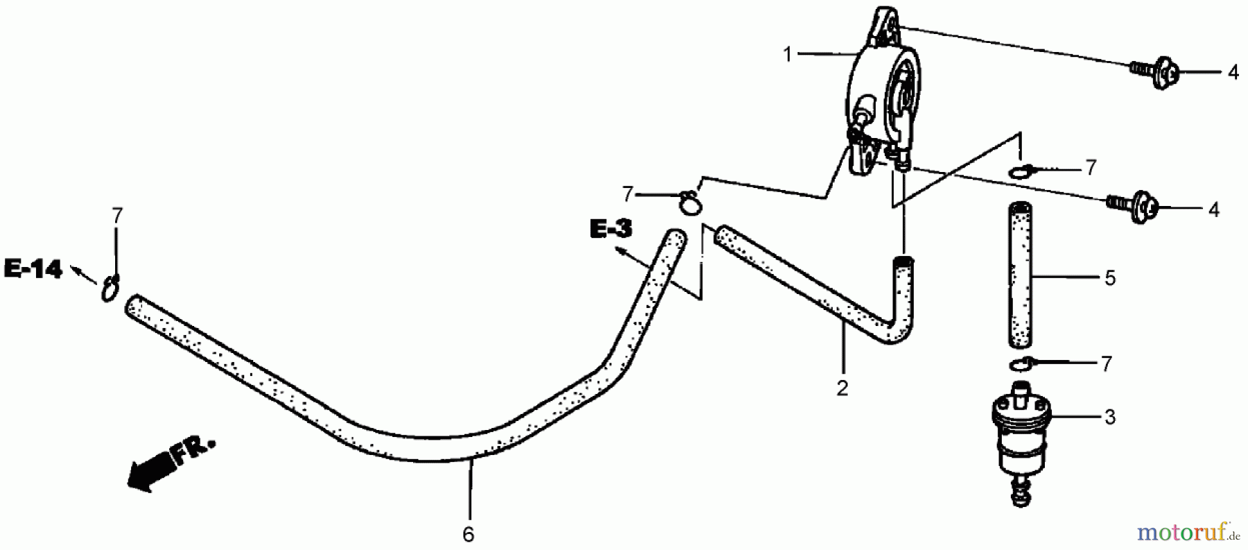 Toro Neu Mowers, Zero-Turn 74425 (Z530) - Toro TimeCutter Z530 Riding Mower, 2006 (260000001-260999999) FUEL PUMP ASSEMBLY HONDA GXV530 EXA2LB