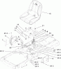 Toro 74432 (ZD380) - TimeCutter ZD380 Riding Mower, 2007 (270000001-270999999) Listas de piezas de repuesto y dibujos SEAT ASSEMBLY