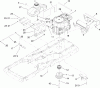 Toro 74434 (ZD530) - TimeCutter ZD530 Riding Mower, 2007 (270000001-270999999) Listas de piezas de repuesto y dibujos ENGINE ASSEMBLY