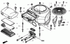 Toro 74434 (ZD530) - TimeCutter ZD530 Riding Mower, 2007 (270000001-270999999) Listas de piezas de repuesto y dibujos FAN COVER ASSEMBLY HONDA GXV530 EXA2