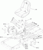 Toro 74434 (ZD530) - TimeCutter ZD530 Riding Mower, 2007 (270000001-270999999) Listas de piezas de repuesto y dibujos SEAT ASSEMBLY
