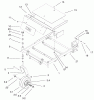 Toro 74501 (Z16-44) - Z16-44 TimeCutter Z Riding Mower, 2001 (210000001-210999999) Pièces détachées FRONT FRAME ASSEMBLY