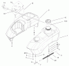 Toro 74501 (Z16-44) - Z16-44 TimeCutter Z Riding Mower, 2001 (210000001-210999999) Spareparts FUEL TANK ASSEMBLY