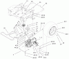 Toro 74501 (Z16-44) - Z16-44 TimeCutter Z Riding Mower, 2001 (210000001-210999999) Listas de piezas de repuesto y dibujos HYDRO AND BELT DRIVE ASSEMBLY