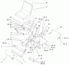 Toro 74501 (Z16-44) - Z16-44 TimeCutter Z Riding Mower, 2001 (210000001-210999999) Listas de piezas de repuesto y dibujos MAIN FRAME ASSEMBLY