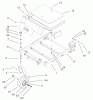 Toro 74501 (Z16-44) - Z16-44 TimeCutter Z Riding Mower, 2002 (220000001-220999999) Listas de piezas de repuesto y dibujos FRONT FRAME ASSEMBLY