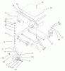 Toro 74502 (Z16-44) - Z16-44 TimeCutter Z Riding Mower, 2002 (220000001-220999999) Spareparts FRONT FRAME ASSEMBLY