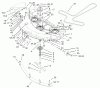 Toro 74601 (17K-44ZX) - 17K-44ZX TimeCutter ZX Riding Mower, 2003 (230000001-230999999) Listas de piezas de repuesto y dibujos 44IN DECK ASSEMBLY