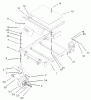 Toro 74601 (17K-44ZX) - 17K-44ZX TimeCutter ZX Riding Mower, 2003 (230000001-230999999) Listas de piezas de repuesto y dibujos FRONT FRAME ASSEMBLY