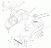 Toro 74601 (17K-44ZX) - 17K-44ZX TimeCutter ZX Riding Mower, 2003 (230000001-230999999) Listas de piezas de repuesto y dibujos FUEL TANK ASSEMBLY