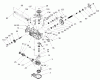 Toro 74601 (17K-44ZX) - 17K-44ZX TimeCutter ZX Riding Mower, 2003 (230000001-230999999) Listas de piezas de repuesto y dibujos LH HYDRO TRANSAXLE ASSEMBLY NO. 107-1709