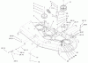 Toro 74601 (Z17-44) - Z17-44 TimeCutter Z Riding Mower, 2001 (210000001-210999999) Listas de piezas de repuesto y dibujos 44 INCH DECK BELT DRIVE AND LIFT ASSEMBLY