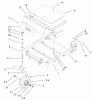 Toro 74601 (Z17-44) - Z17-44 TimeCutter Z Riding Mower, 2001 (210000001-210999999) Pièces détachées FRONT FRAME ASSEMBLY