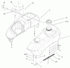 Toro 74601 (Z17-44) - Z17-44 TimeCutter Z Riding Mower, 2001 (210000001-210999999) Listas de piezas de repuesto y dibujos FUEL TANK ASSEMBLY