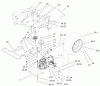 Toro 74601 (Z17-44) - Z17-44 TimeCutter Z Riding Mower, 2001 (210000001-210999999) Listas de piezas de repuesto y dibujos HYDRO AND BELT DRIVE ASSEMBLY
