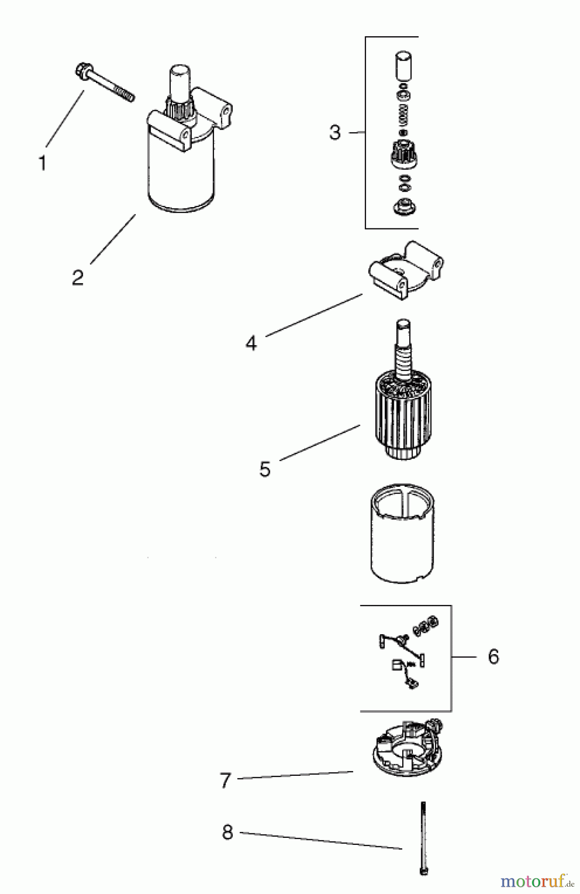  Toro Neu Mowers, Zero-Turn 74601 (Z17-44) - Toro Z17-44 TimeCutter Z Riding Mower, 2002 (220000001-220000912) STARTING SYSTEM ASSEMBLY KOHLER CV 490-27503