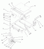 Toro 74601 (Z17-44) - Z17-44 TimeCutter Z Riding Mower, 2002 (220000913-220999999) Listas de piezas de repuesto y dibujos FRONT FRAME ASSEMBLY