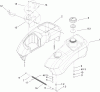 Toro 74603 (ZX440) - TimeCutter ZX440 Riding Mower, 2006 (260000001-260999999) Listas de piezas de repuesto y dibujos FUEL TANK AND CONTROL POD ASSEMBLY